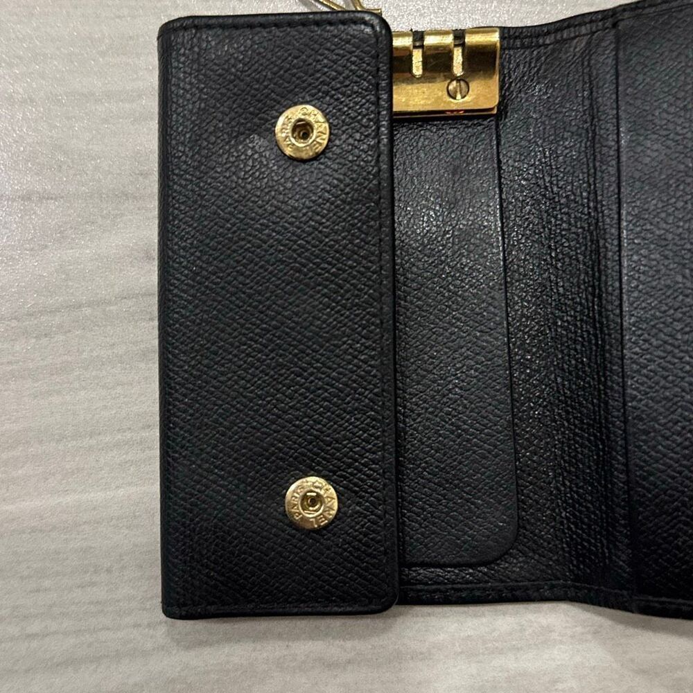 Authentic CHANEL 6-key Case Women's Black Wallet vintage Has only 4 key hooks - Picture 10 of 12